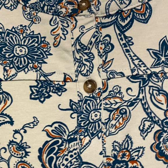 Blue Floral Patterned Top - Picture 4 of 7